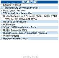 Yealink YEA-SIP-T87W 1301227 Ultra Business Phone