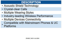Yealink YEA-WH63-E2-UC 1208712 UC DECT WIRELESS HEADSET