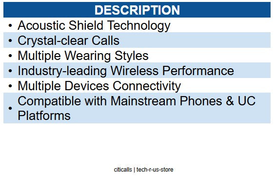 Yealink YEA-WH63-E2-UC 1208712 UC DECT WIRELESS HEADSET