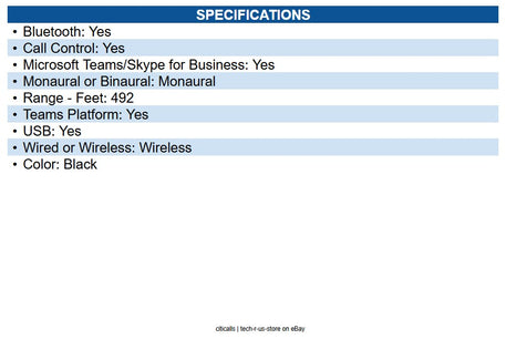 Yealink YEA-WH64-MONO-TEAMS WH64 Mono Teams Wireless Headset