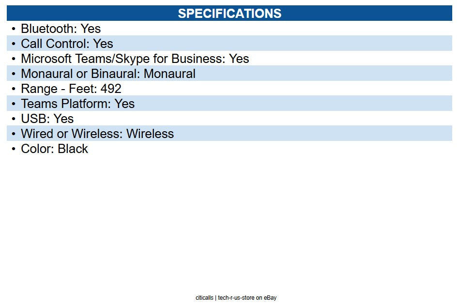 Yealink YEA-WH64-MONO-TEAMS WH64 Mono Teams Wireless Headset