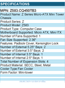 In Win Z583.CQ450TB3 Z Series Micro-ATX Mini Tower Chassis - Mini-tower