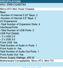 In-Win Z589.CQ450TB3 Mini Tower Micro-ATX IP-S450CQ2-0 H - Computer Case