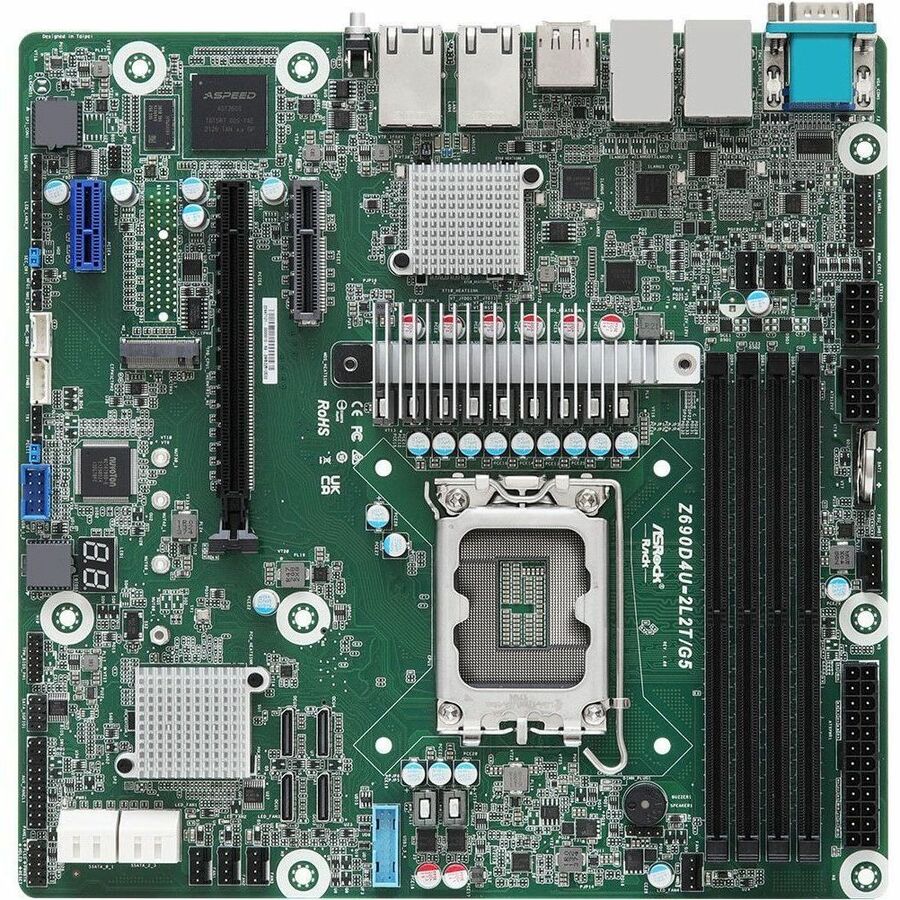 Asrock Z690D4U-2L2T/G5 Z690 LGA1700 DDR5 RAID 10G-LAN VGA HDI- DP Server mATX MB