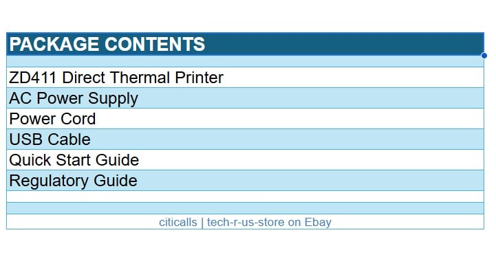 Zebra ZD4A023-D01W01EZ ZD411d Direct Thermal Printer Label Receipt USB WF NFC BT
