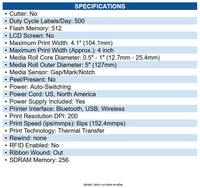 Zebra ZD4A042-301X01EZ ZD421t Desktop Thermal Transfer Printer Monochrome, Label