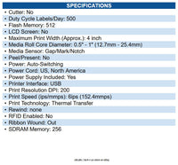 Zebra ZD4A042-C01M00EZ ZD421c Desktop Thermal Transfer Printer Monochrome, Label