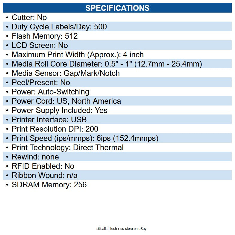 Zebra ZD4A042-D01E00GA ZD421 Desktop Direct Thermal Printer Monochrome Portable