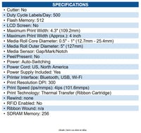 Zebra ZD4A043-C01W01EZ ZD421c Desktop Thermal Transfer Printer Monochrome Label