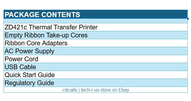 Zebra ZD4A043-C01W01EZ ZD421c Thermal Printer Mono Label Receipt USB BT WiFi NFC