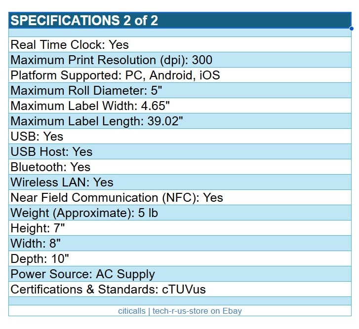 Zebra ZD4A043-C01W01EZ ZD421c Thermal Printer Mono Label Receipt USB BT WiFi NFC
