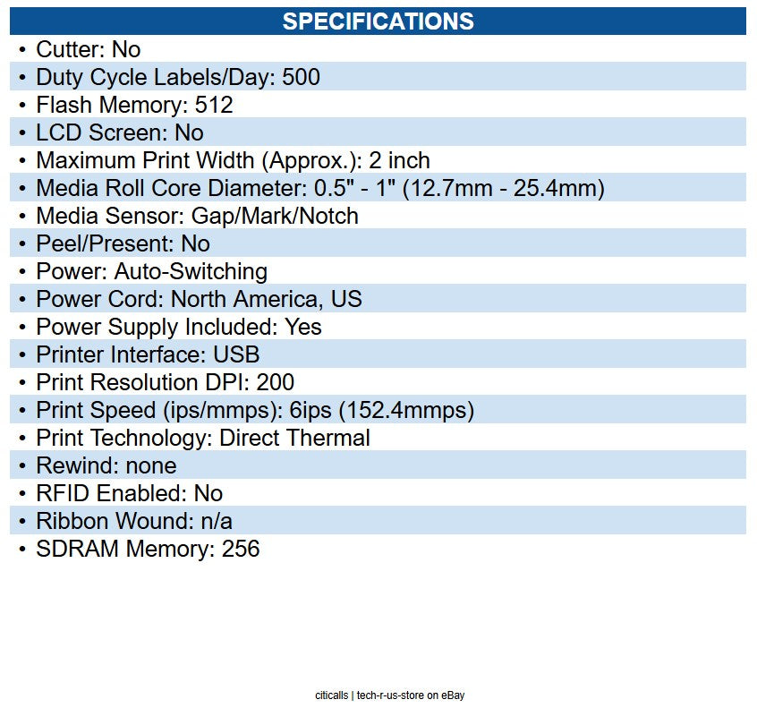 Zebra ZD4AH22-D01M00EZ Direct Thermal Printer ZD411, Healthcare; 203 dpi, USB