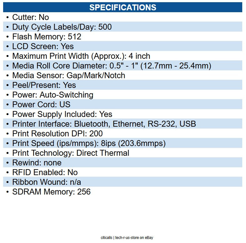 Zebra ZD6A042-D11F00EZ ZD621 Desktop Direct Thermal Printer Monochrome - Label/