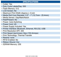 Zebra ZD6A043-321F00EZ ZD621 Desktop Thermal Transfer Printer Monochrome - Label