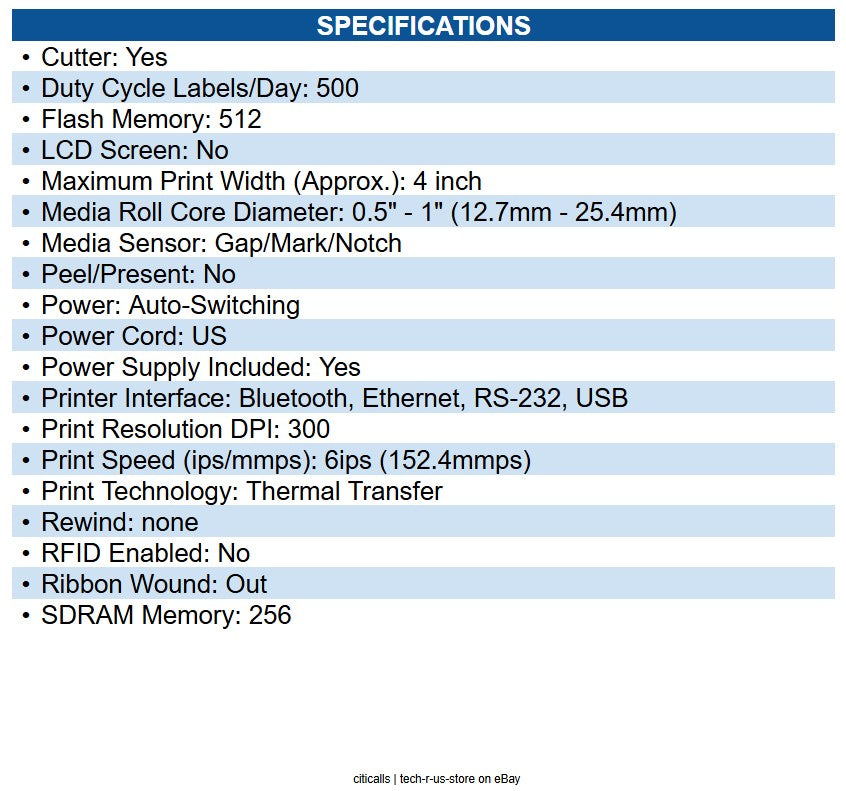 Zebra ZD6A043-321F00EZ ZD621 Desktop Thermal Transfer Printer Monochrome - Label