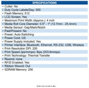 Zebra ZD6A142-301LR1EZ ZD621R Desktop Thermal Transfer Printer Monochrome Label