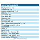 Zebra ZD6A143-301L01EZ ZD621 Thermal Printer Label Receipt USB Serial BT WF NFC