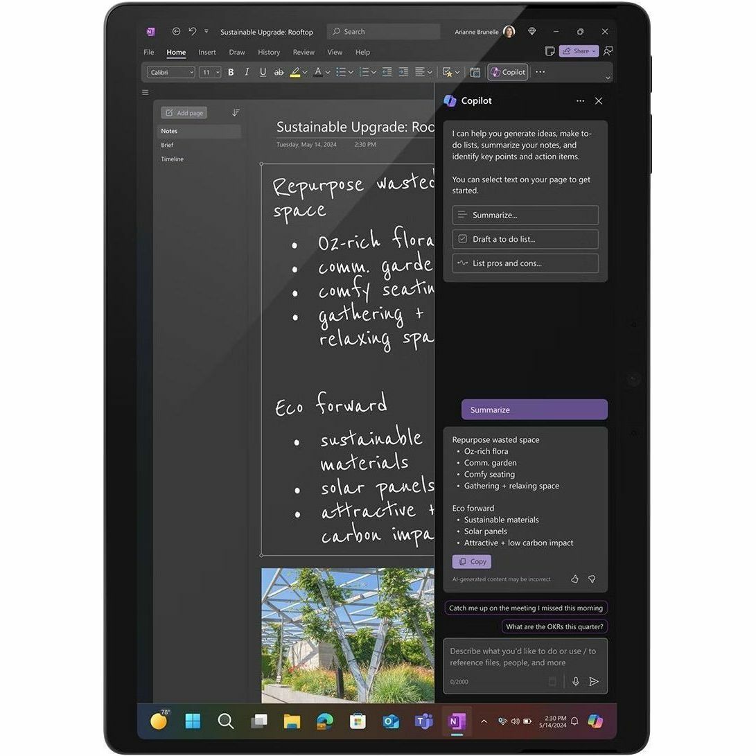 Microsoft  ZIN-00019 Surface Pro 11 Copilot+ PC Tablet - 13" - 512 GB SSD -Black