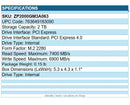 Seagate ZP2000GM3A063 FireCuda 530 2TB SSD M.2 2280 PCIe NVMe 4.0x4 Solid State