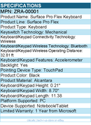 Microsoft ZRA-00001 Surface Pro Flex Keyboard - Wireless - Bluetooth