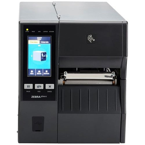 Zebra ZT41142-T01A0A0Z TT Printer ZT411; 4", 203 dpi, US Cord, Serial, USB