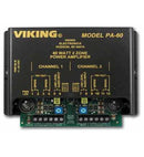 Viking PA-60 Compact 60 Watt 2 Zone Power Amplifier 8 Ohm Speakers
