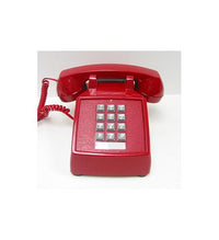 Cortelco 2500-MD-RD 250047-VBA-20MD Red Single Line Desk Telephone