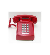 Cortelco 2500-MD-RD 250047-VBA-20MD Red Single Line Desk Telephone