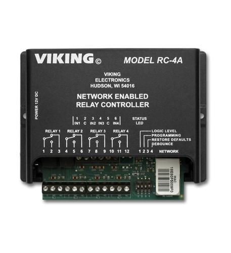 Viking RC-4A Network Enabled 4 Relay Controller Terminal Strip Connection