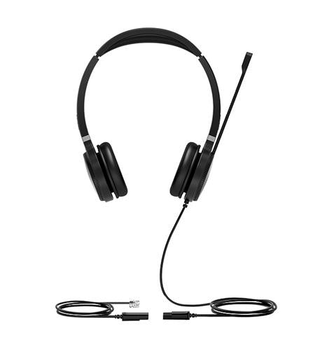 Yealink YHS36-DUAL YHS36 Wireband Dual Wired Headset for IP Phones HD Voice