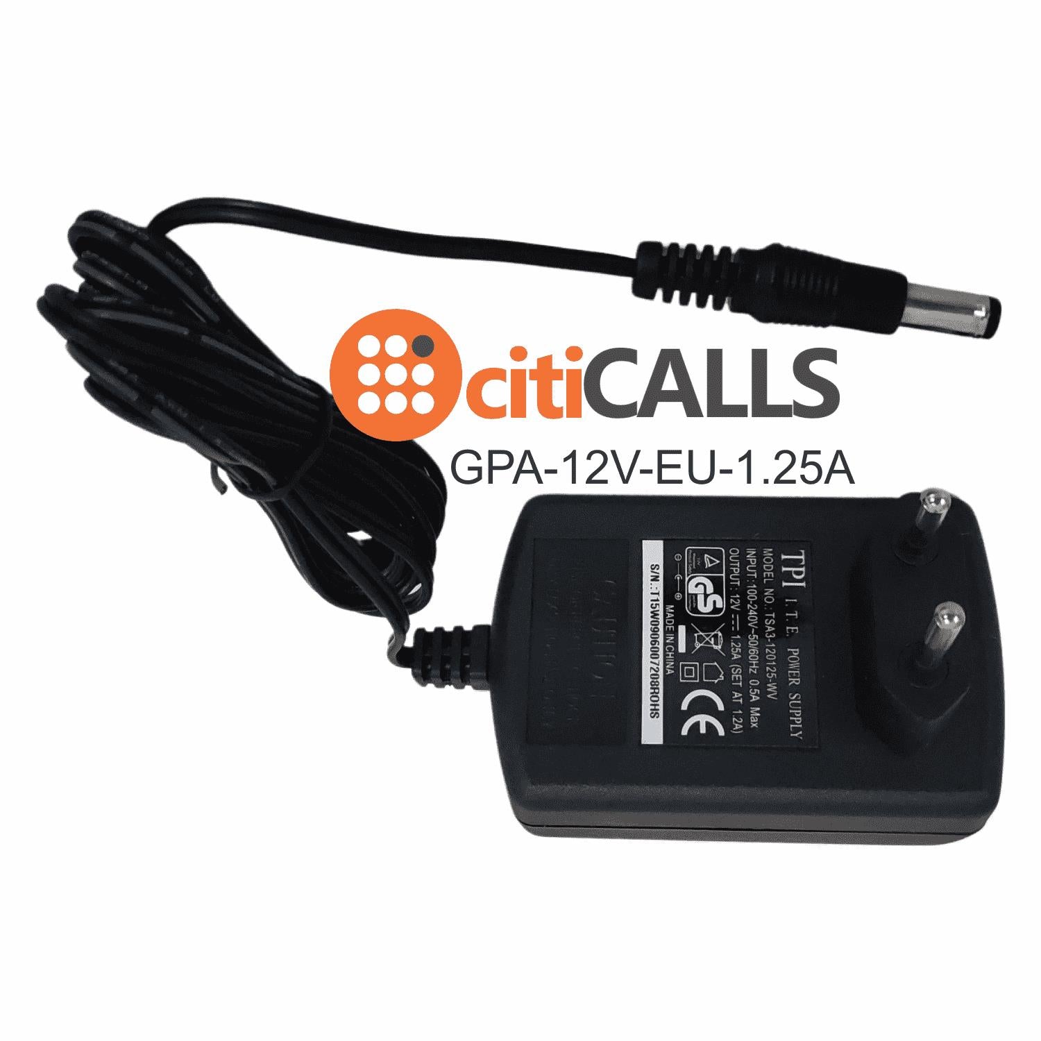 CHN Power Adapter 12V 1.25A EU Europe PLUG 100-240V for Grandstream Yealink