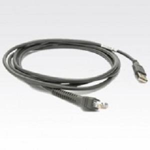 Zebra CBA-U01-S07ZAR USB Straight Cable - Type A USB - 7ft - Gray