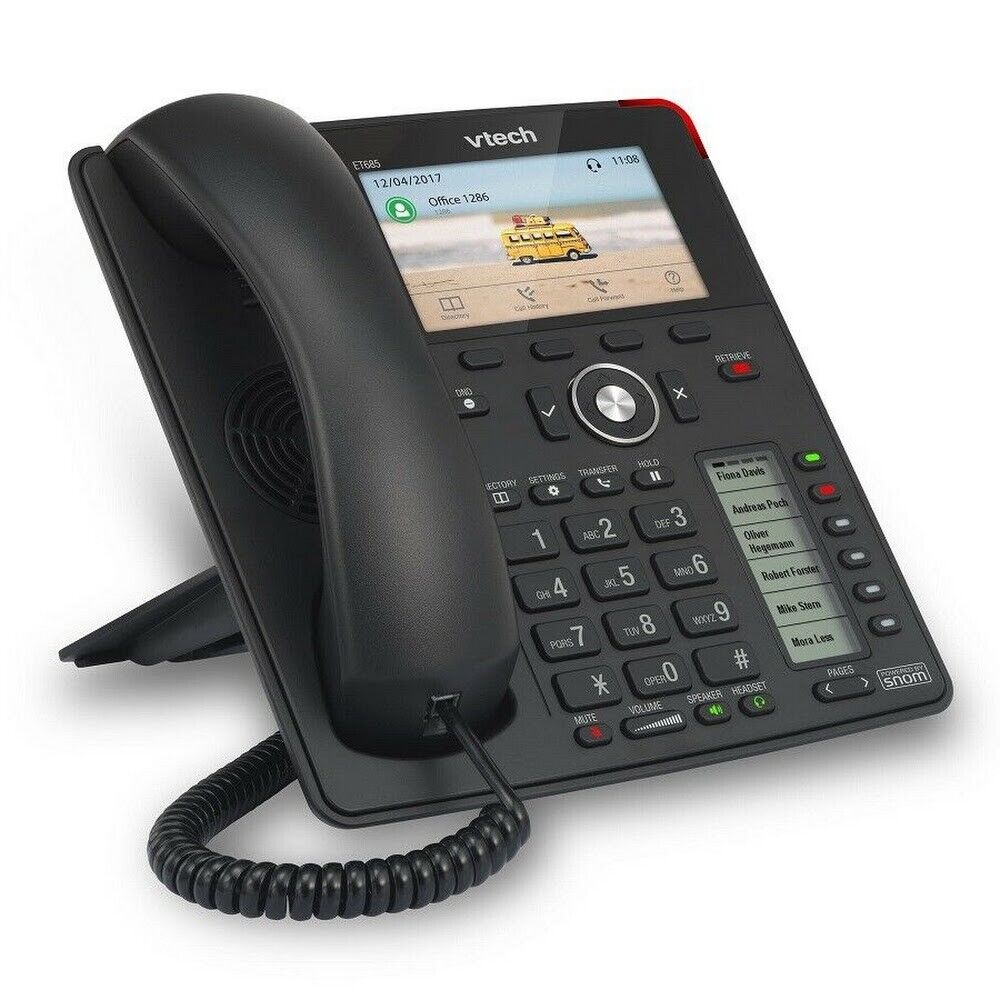 VTECH ET685 ErisTerminal 12 Line SIP IP Phone Color Deskset 4.3" LCD Gigabit BT