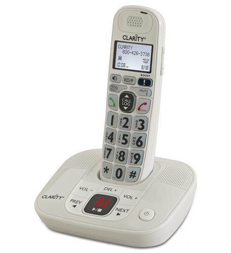 Clarity D714 Amplified Cordless Handset Phone Digital Answering Machine