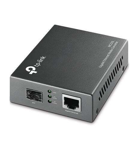 TP Link TL-MC220L Gigabit Ethernet Media Converter Auto Negotiation RJ45 Ports