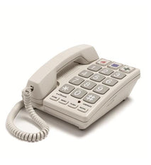 Cortelco 2400 Sand 240085-VOE-21F Big Button Corded Feature Phone