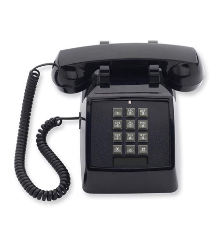 Scitec AEGIS-2510-BK Traditional Black N/N Desk Phone Double Gong Bell Ringer