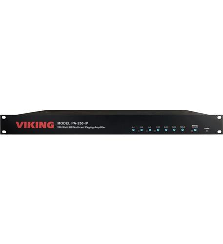 Viking PA-250-IP 250 Watt/70V SIP Multicast Paging Amplifier Unit