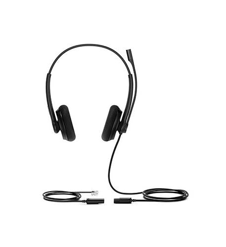 Yealink YHS34-LITE-DUAL Wideband Dual Wired Headset for IP Phones HD Voice