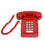 Cortelco 2500-V-RD 250047-VBA-20M Red Traditional Desk Phone w/ Volume