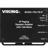 Viking PSA-TB-IP IP Paging Speaker Adapter w/ Talkback Paging Prioritization