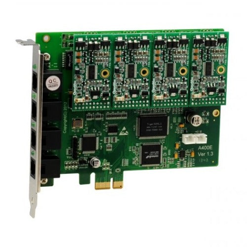 OpenVox A400E40 4 Port Analog PCI-E card + 4 FXS + 0 FXO