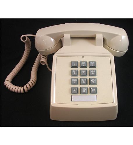 Cortelco 2500-V-IV 250009-VBA-20M Ivory Traditional Desk Phone w/ Volume