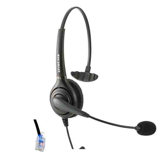 Ovis OVHS72 Single Ear Cup Wired with Quick Disconnect BLU Plug for Infirinity