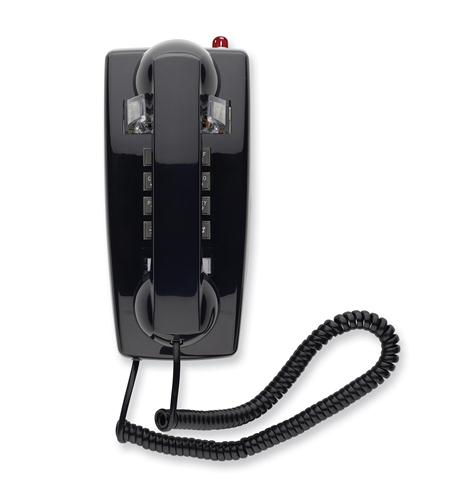 Scitec SCI-25412 Black Single Line Emergency Wall Phone Sturdy Bell Ringer