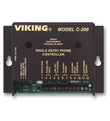 Viking C-200 Door Control for 4 Entry Phone Call Waiting One Aux Contact