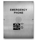 Viking E-1600-02A 14 Ga Stainless Steel Panel ADA Compliant Emergency Phone