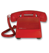 Viking K-1900D-2 Red Hotline Desk Phone Rotary Handset Telephone Line Powered 