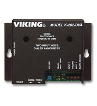 Viking K-202-DVA Two Input Voice Alarm Dialer/Announcer 2 Minute Record Time