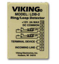 Viking LDB-2 Ring Voltage/Loop Connect Detector Board Auxiliary 12V DC Output